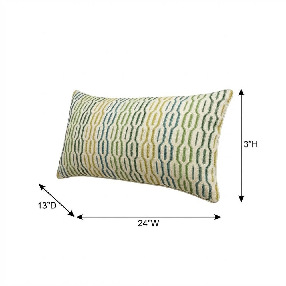 Eden Ashbury 13" x 24" Oblong Pillow, Set of 2 - Seagrass Green