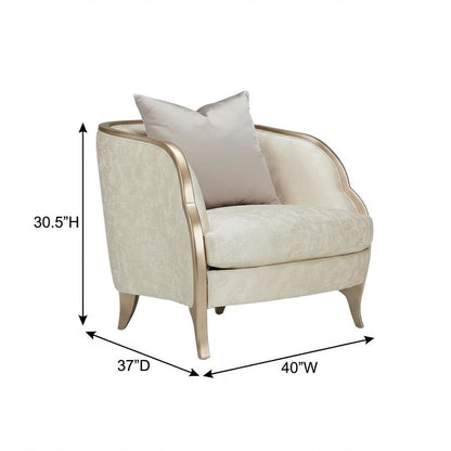 Malibu Crest Accent Chair - Cloud White/Chardonnay