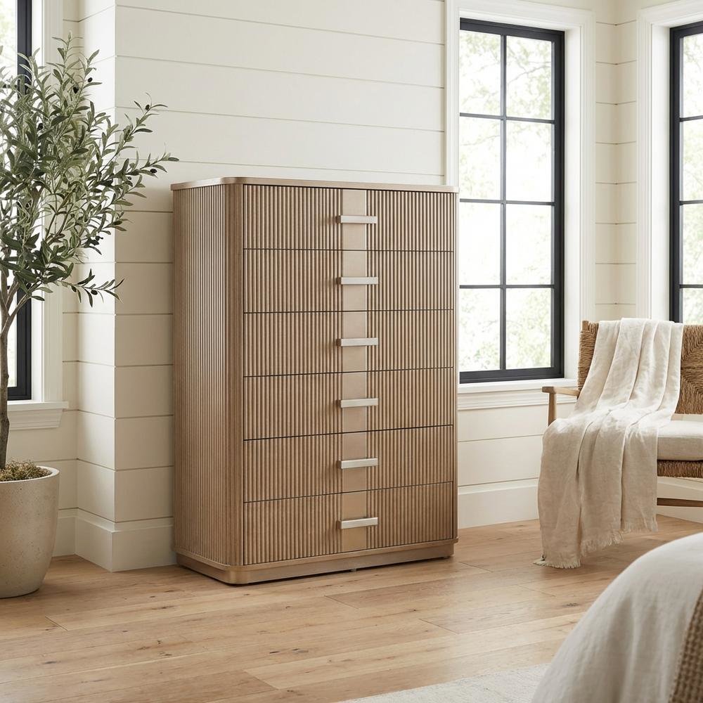 West Kensington Highboy Chest - Sea Salt Caramel