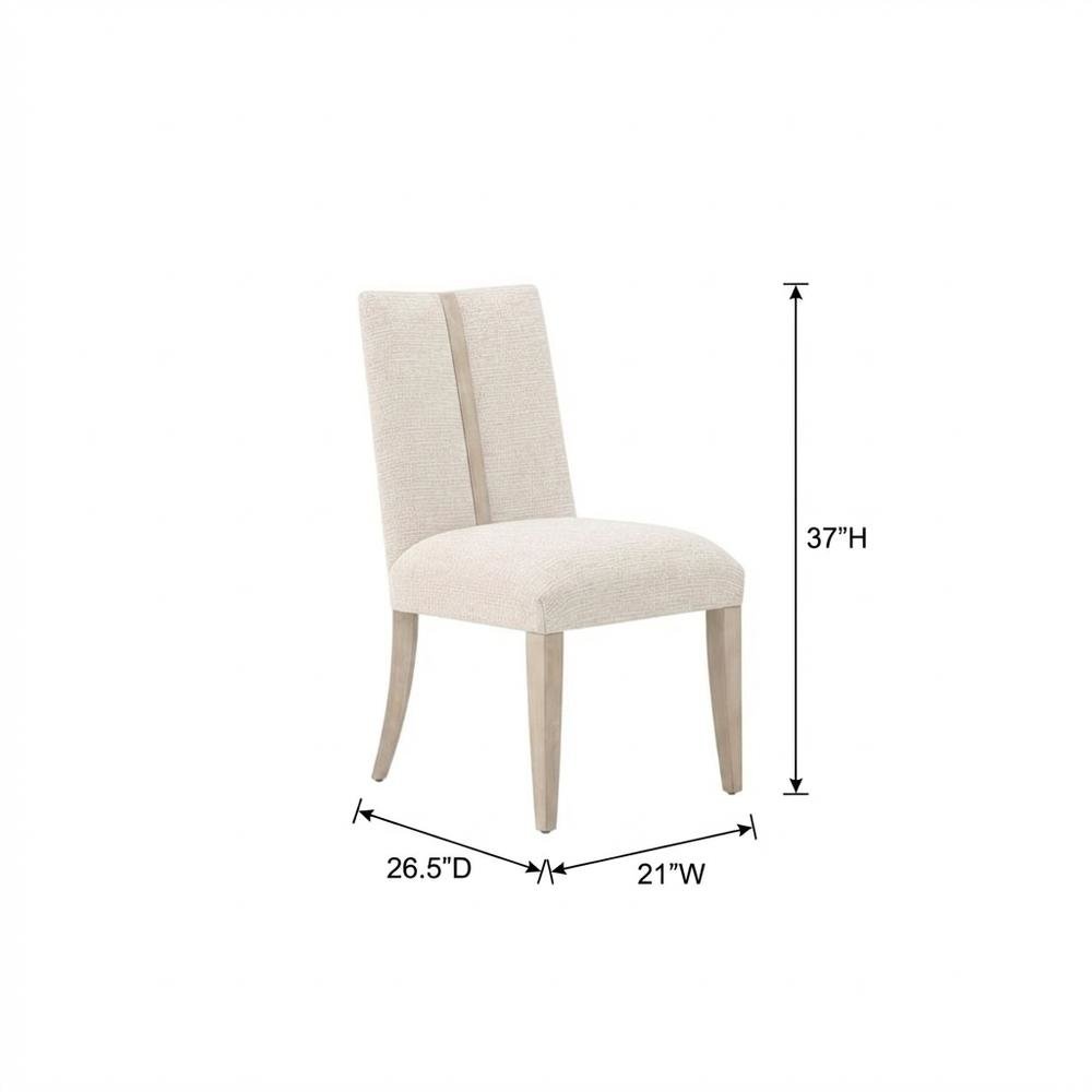 Lotus Bay Dining Side Chair, Set of 2 - Tusk/Sand