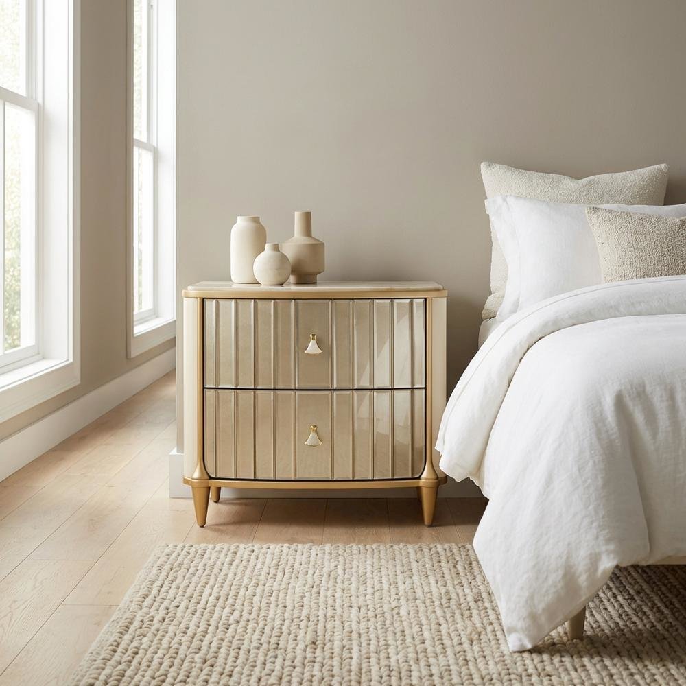 Scotts Square Nightstand - Light Champagne