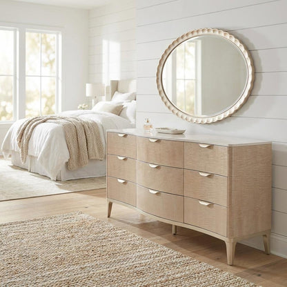 Malibu Crest Dresser with Mirror - Blush