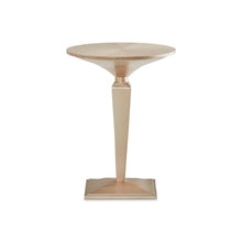 Malibu Crest Round Pedestal Tea Table - Chardonnay
