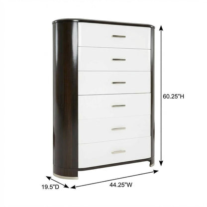 Paris Chic 6-Drawer Chest - Espresso