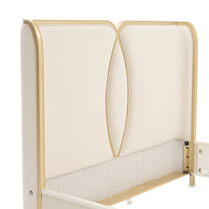 Scotts Square Queen Bed - Light Champagne