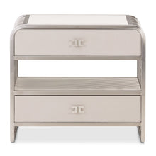 Roxbury Park Metal Nightstand - Stainless Steel