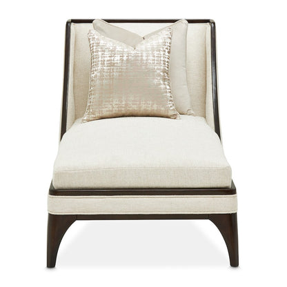 Paris Chic Armless Chaise - Cremini/Espresso