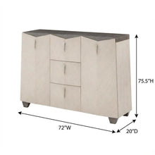 Fantosini Sideboard with Mirror - Silver Mist
