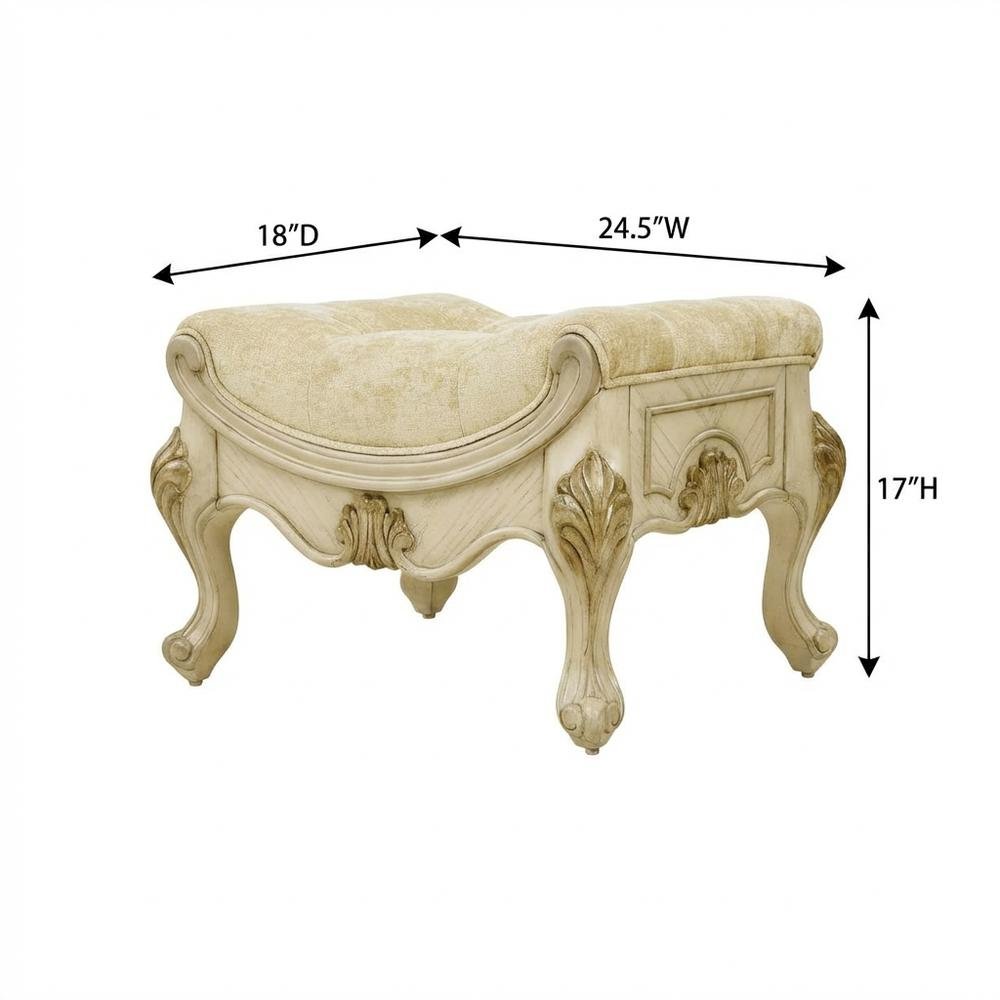 Platine de Royale Vanity Bench - Champagne