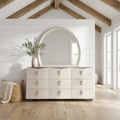 Fantosini Dresser with Mirror - Silver Mist