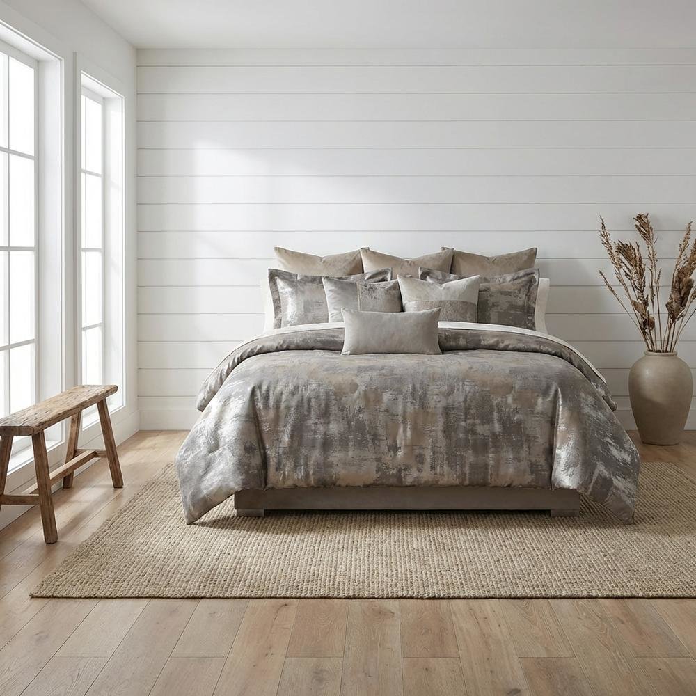Aubrey 10-Piece King Comforter Set - Patina