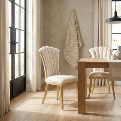 Fantosini Dining Side Chair, Set of 2 - Natural/Gold
