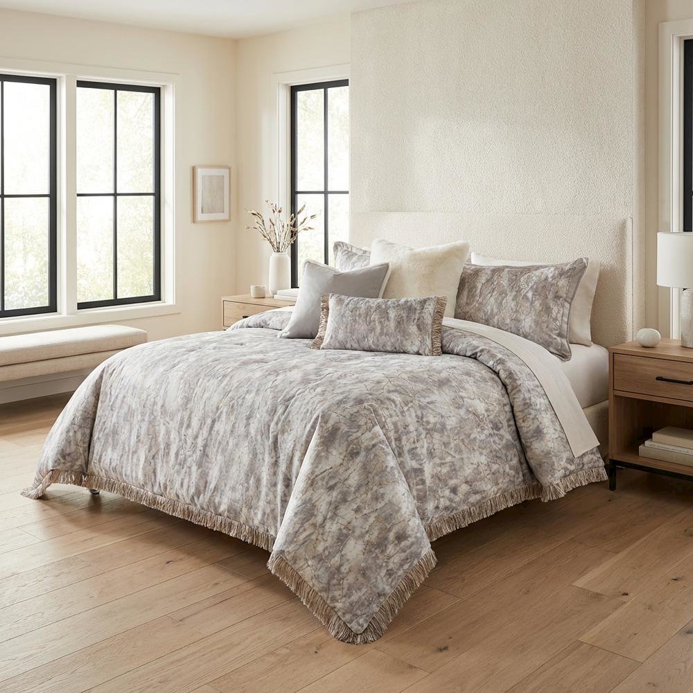 Odessa 6-Piece Queen Comforter Set - Mist