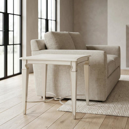 La Marisia End Table - Creamy Pearl