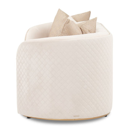 Ariana Loveseat - Beige/Gold