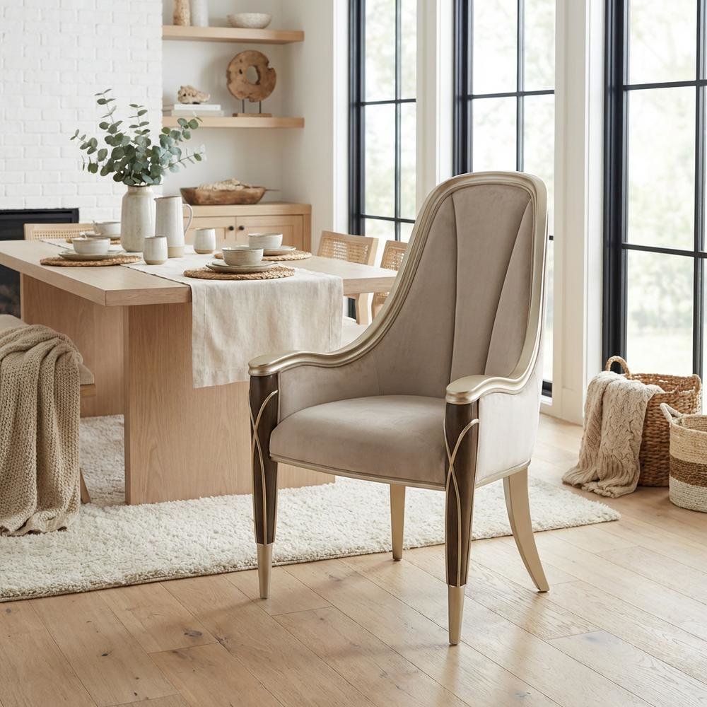 Villa Cherie Dining Arm Chair - Hazelnut Qty 1