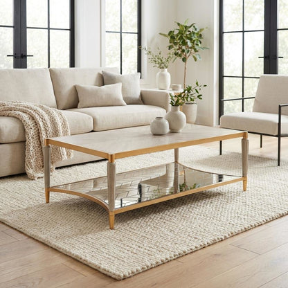 St. Charles Rectangular Cocktail Table - Dove Gray