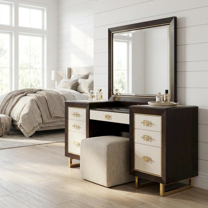 Belmont Place Vanity with Mirror - Espresso