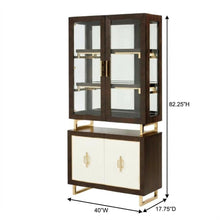 Belmont Place Display Cabinet - Espresso