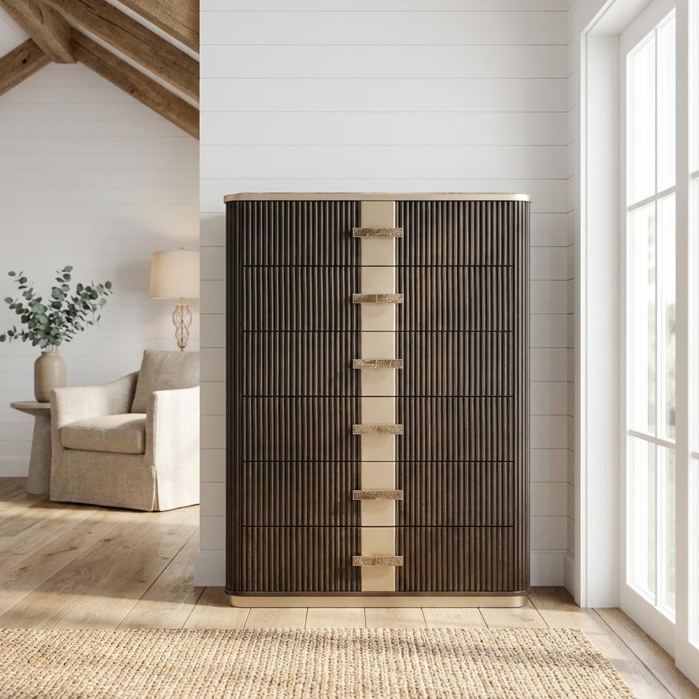 West Kensington Highboy Chest Medium Espresso