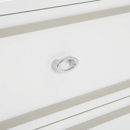 Cloud White Nightstand with Sleek Design and Durable Finish