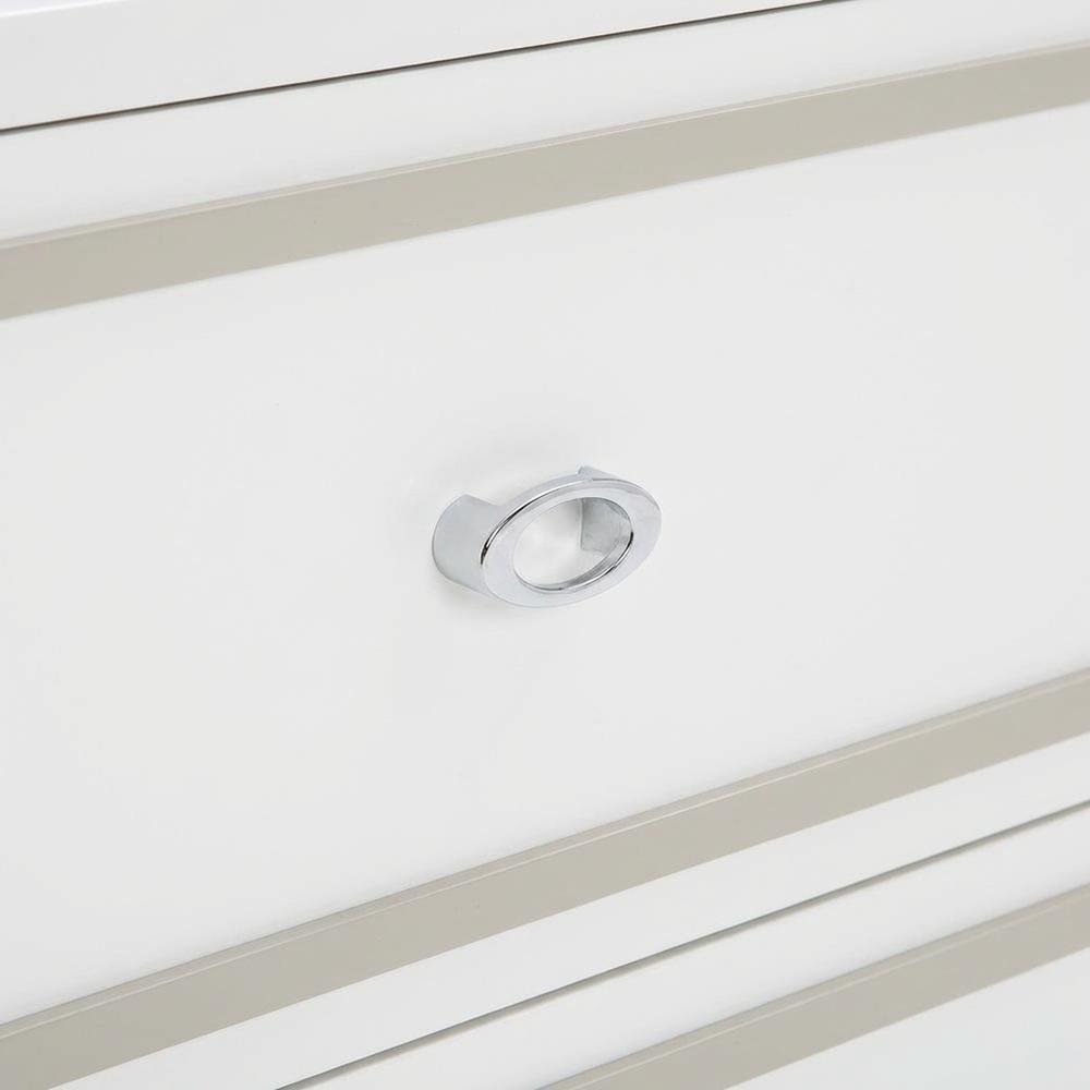 Cloud White Nightstand with Sleek Design and Durable Finish