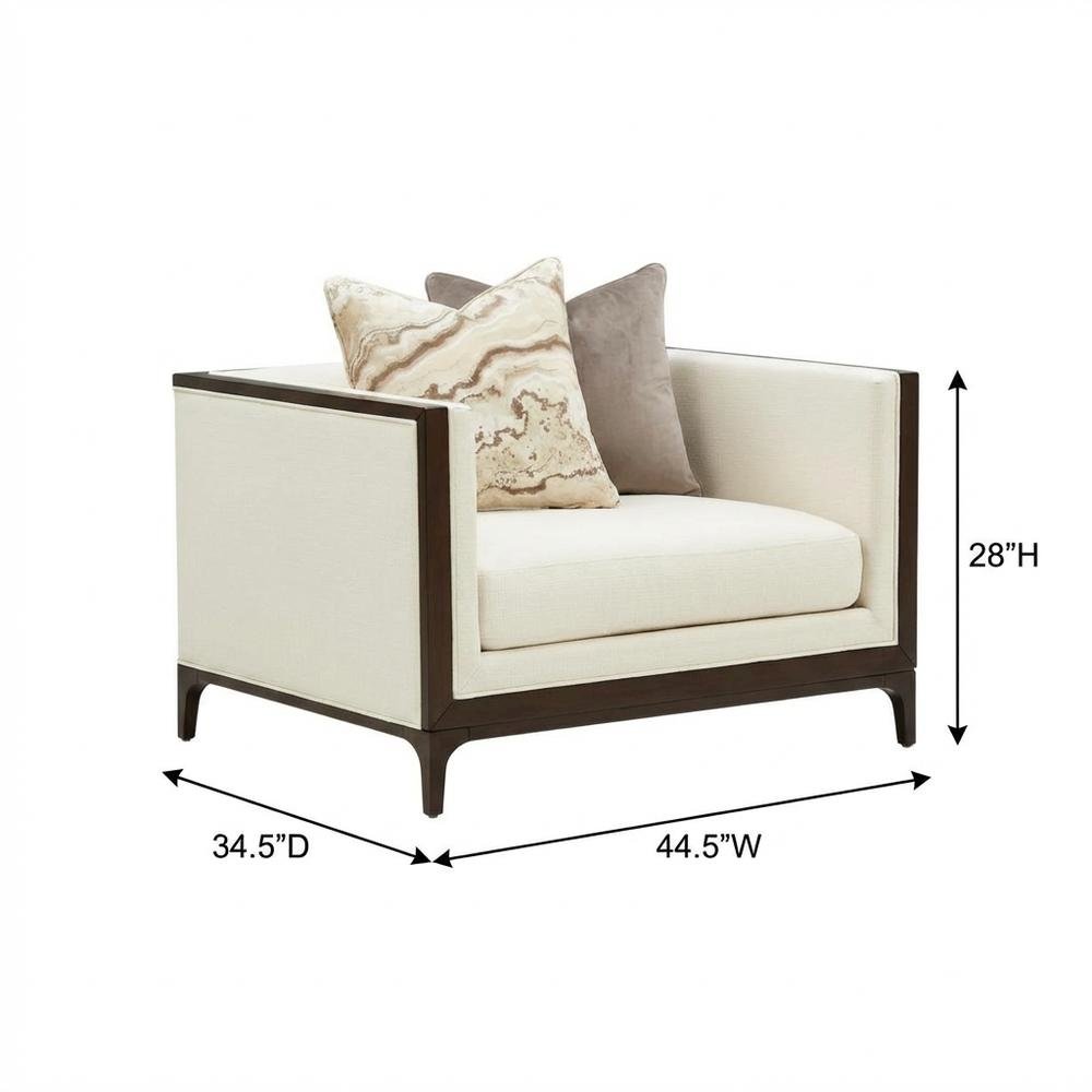 Belmont Place Matching Chair - Cream/Espresso