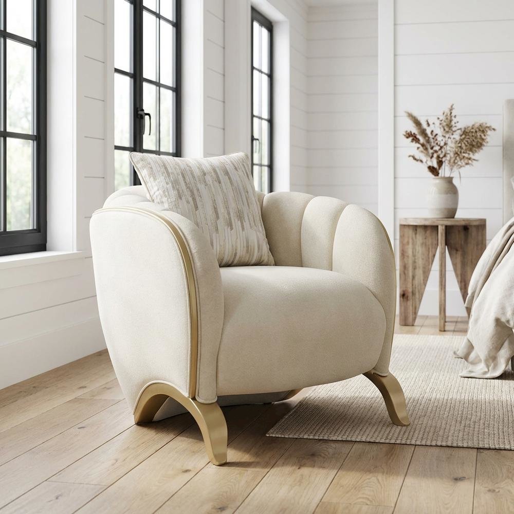Scotts Square Matching Chair - Cornsilk/Light Champagne