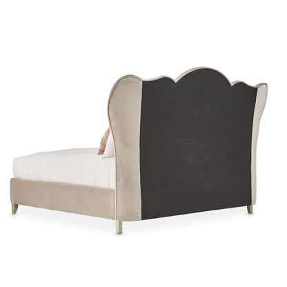 Villa Cherie Eastern King Channel Tufted Bed - Hazelnut