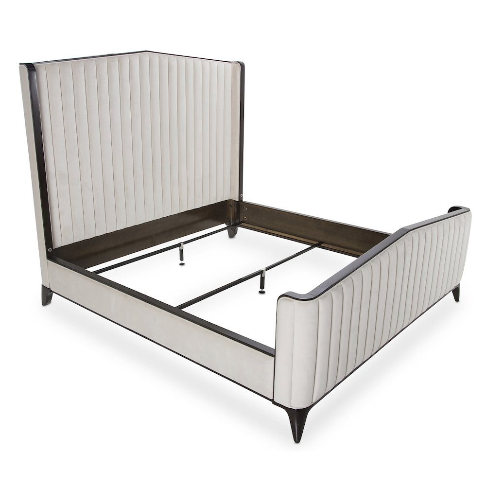 Paris Chic Cal. King Channel Tufted Panel Bed - Espresso