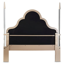 Malibu Crest Eastern King Scalloped Poster Bed - Chardonnay