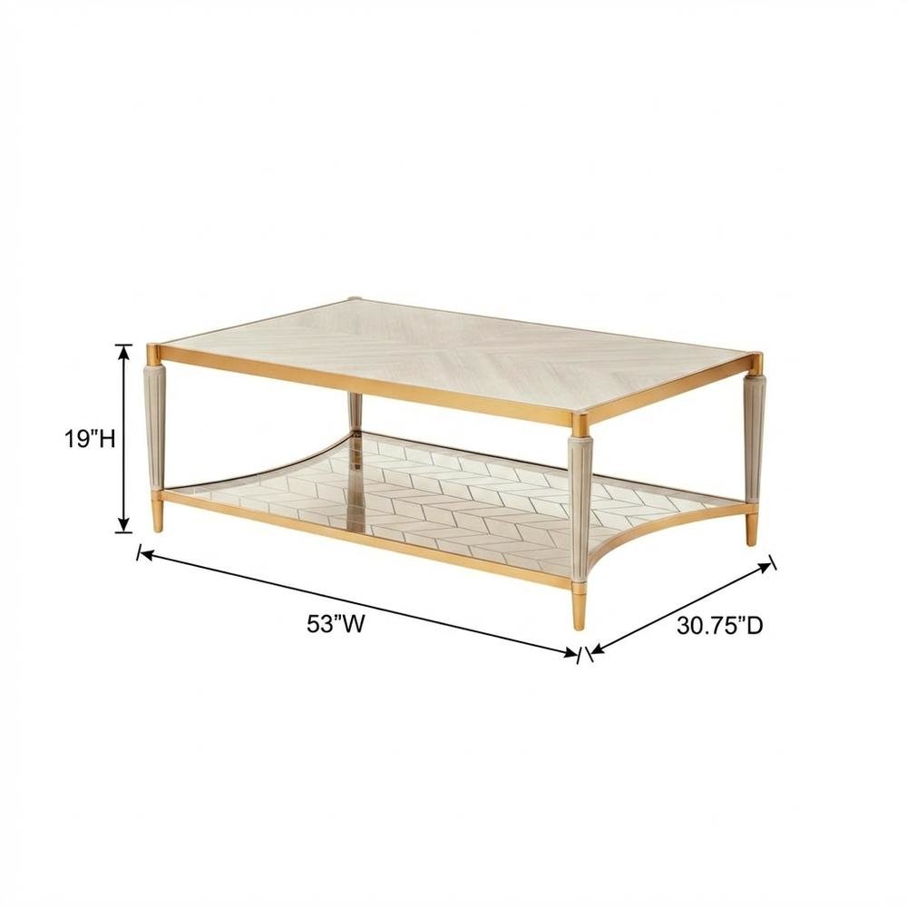St. Charles Rectangular Cocktail Table - Dove Gray