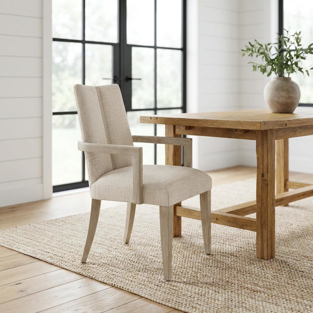 Lotus Bay Dining Arm Chair - Tusk/Sand