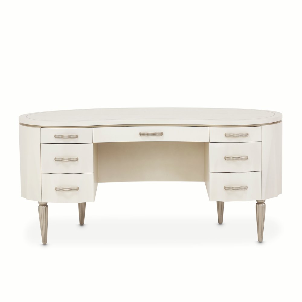 London Place Desk - Creamy Pearl