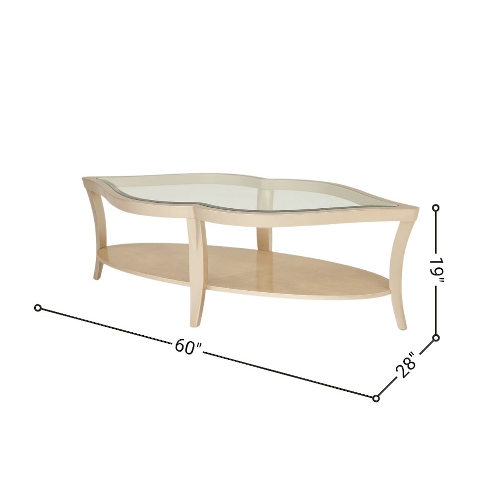 Elegant Wood and Glass Table - Unique Glass Top Coffee Table Design
