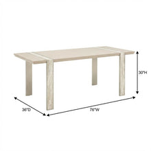 Lotus Bay Narrow Rectangular Dining Table - Sand