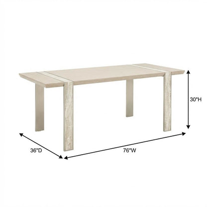 Lotus Bay Narrow Rectangular Dining Table - Sand