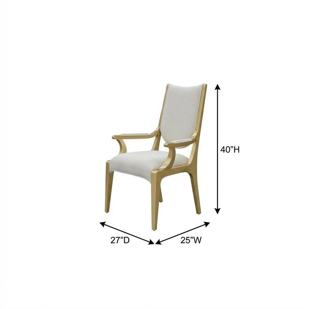 Scotts Square Dining Arm Chair - Light Champagne