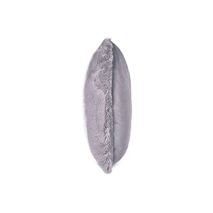 Hopps 20" Faux-Fur Throw Pillow, Set of 2 - Platinum