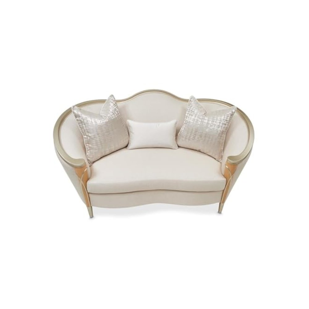 Villa Cherie Loveseat - Pearl/Caramel