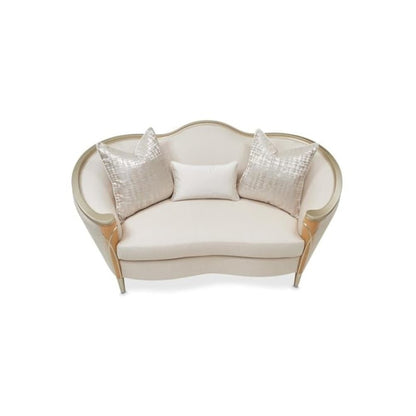 Villa Cherie Loveseat - Pearl/Caramel