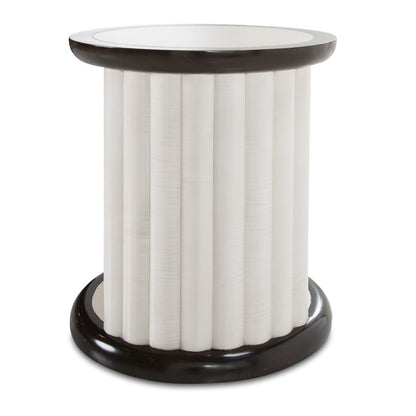 Paris Chic Round End Table - Espresso