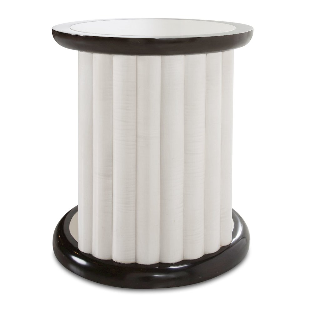 Paris Chic Round End Table - Espresso