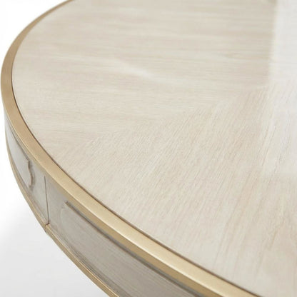 St. Charles Double Pedestal Dining Table -  Dove Gray