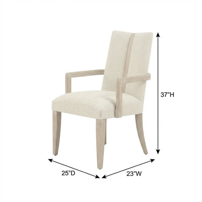 Lotus Bay Dining Arm Chair - Tusk/Sand