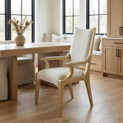 Scotts Square Dining Arm Chair - Light Champagne