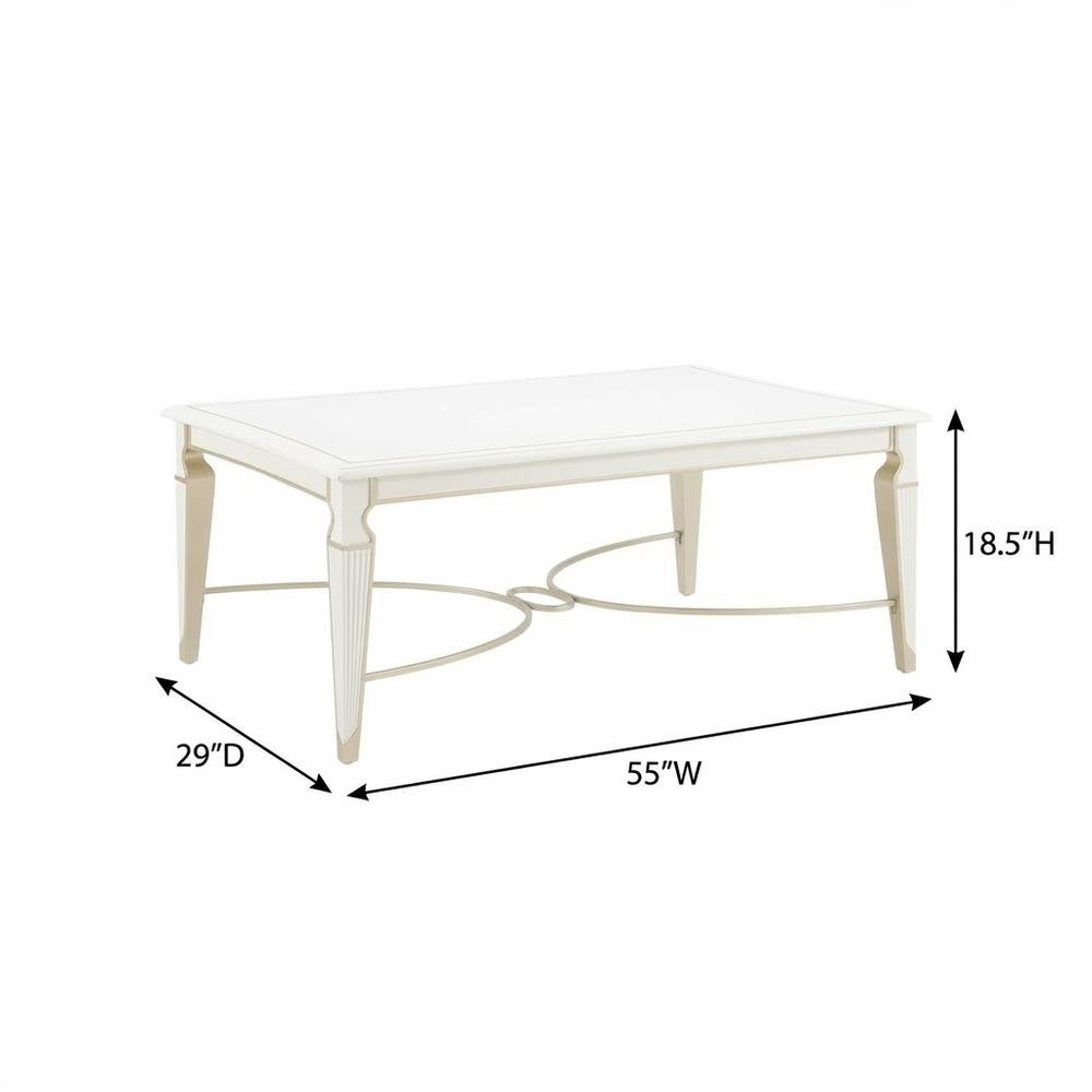 La Marisia Cocktail Table - Creamy Pearl