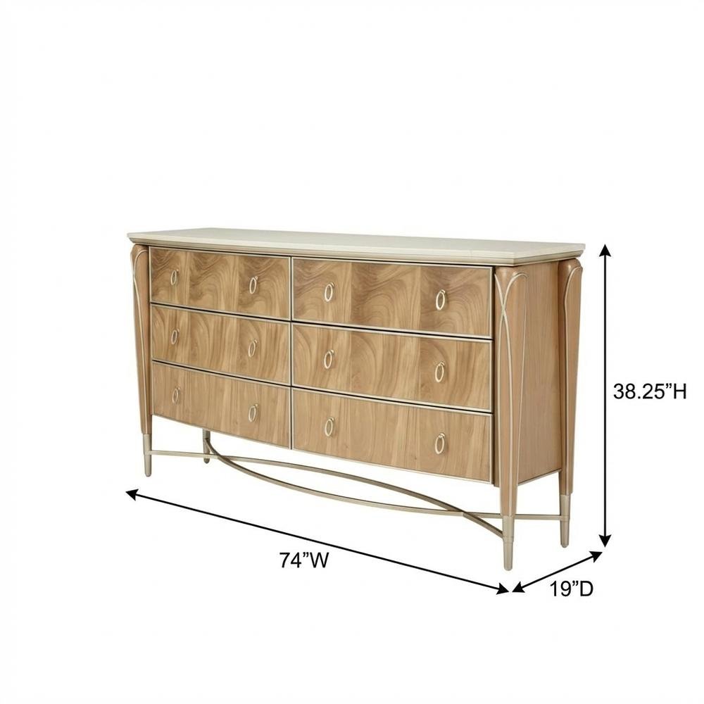 Villa Cherie Dresser - Caramel