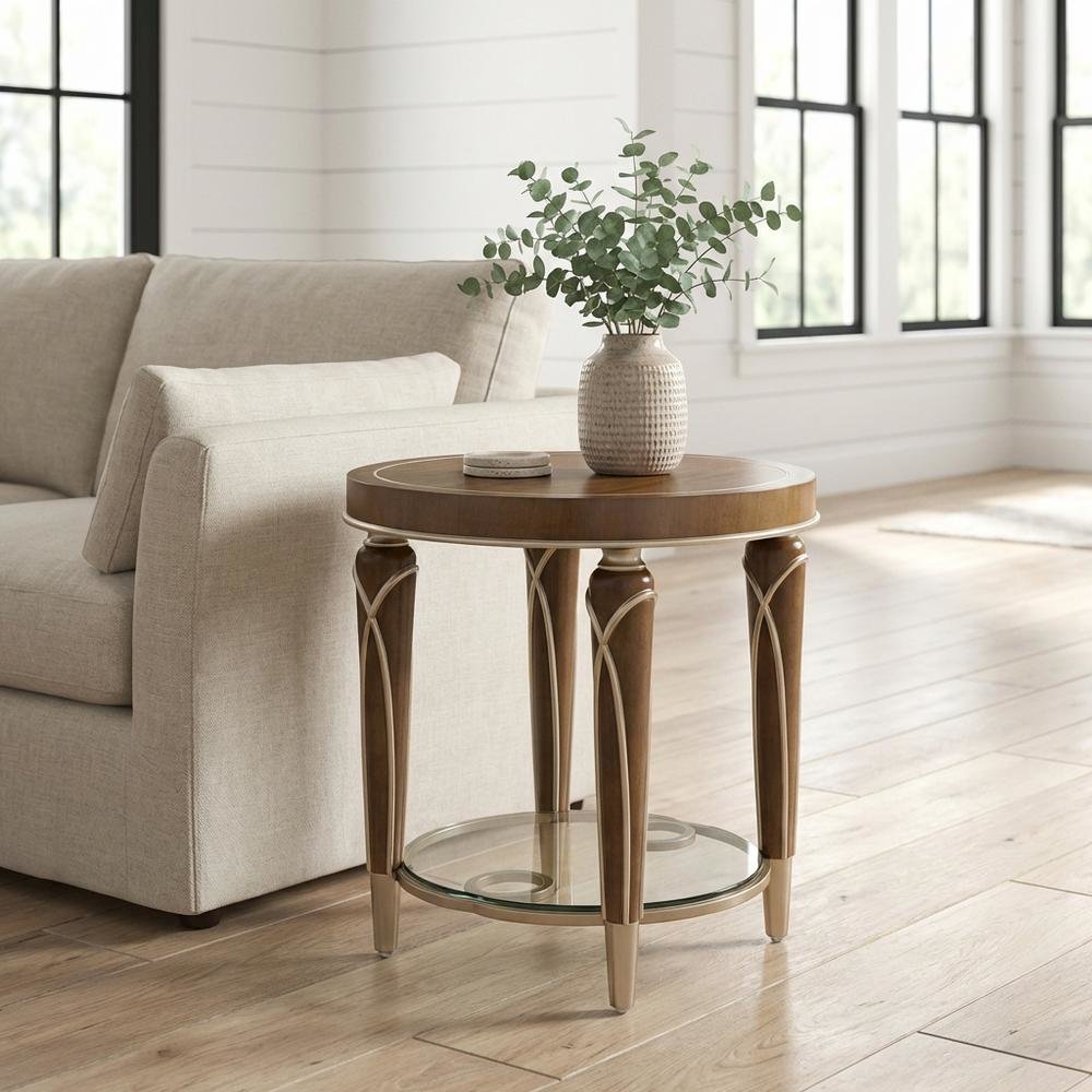 Villa Cherie End Table - Hazelnut