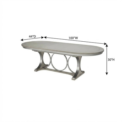 Eclipse Oval Dining Table - Moonlight Gray